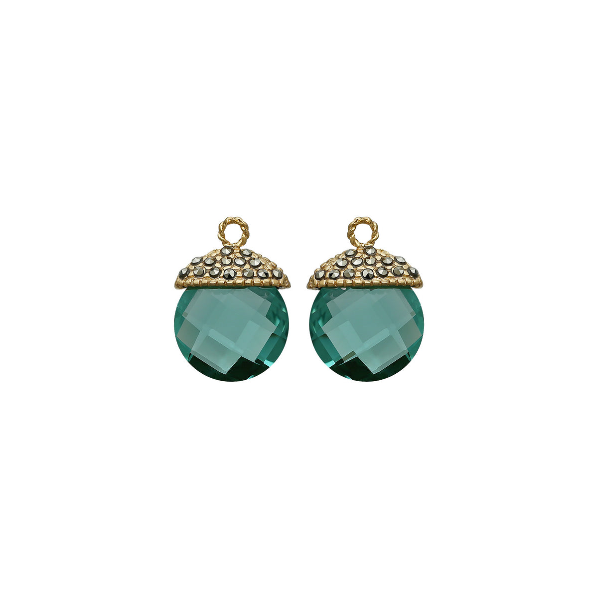 Drop redondo fut gold desmontable Drops de Joyería Regina Castillo
