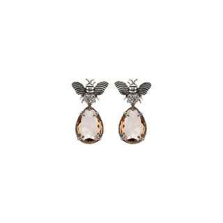 ARETE ABEJA II + DROP CH CLASIC Arete + Drop de Joyería Regina Castillo