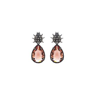 COMBO Arete Catarina Con Drop clásico, mini Ópalo y Drop Briolette (LIMITED) Arete + Drop de Joyería Regina Castillo