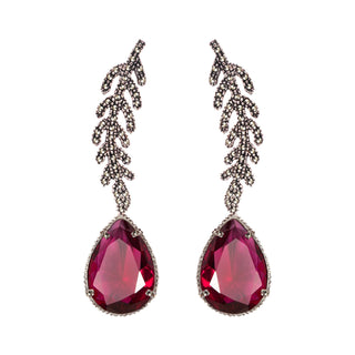 Arete Ramas Clásico + Drop Clasico Betamina Arete + Drop de Joyería Regina Castillo