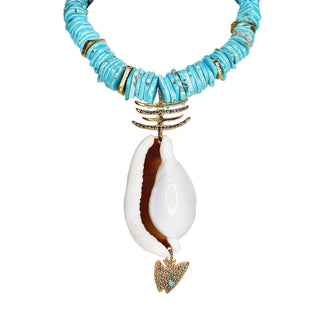 GABO TURQUOISE BLOCK NECKLACE