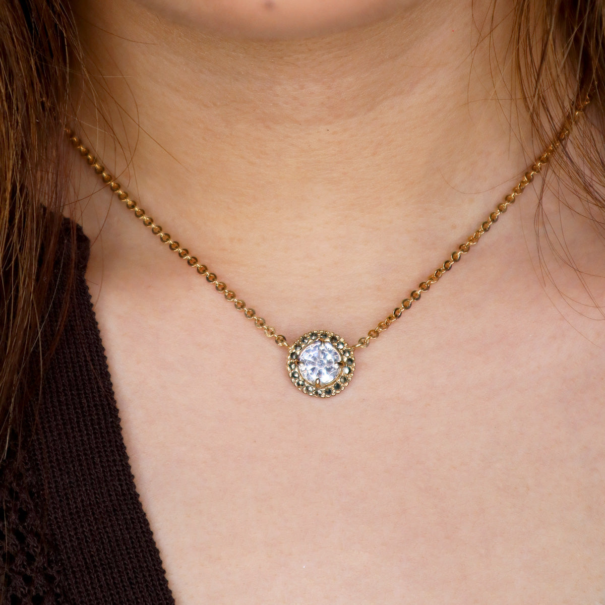 Collar Solitario Gold Collares de Joyería Regina Castillo