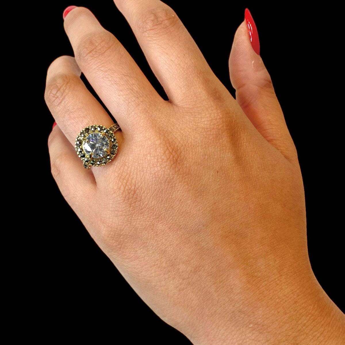 Anillo Solitario Transparent Gold Anillos de Joyería Regina Castillo