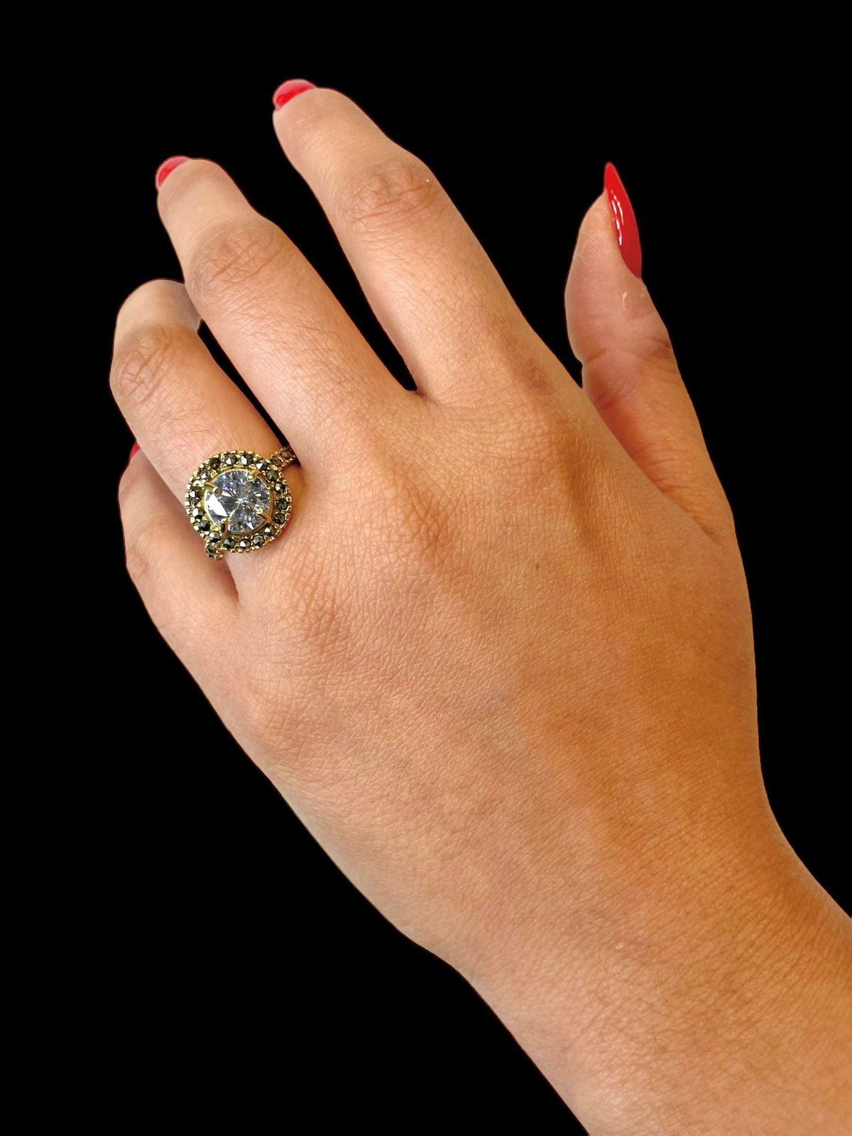 Anillo Solitario Transparent Gold Anillos de Joyería Regina Castillo