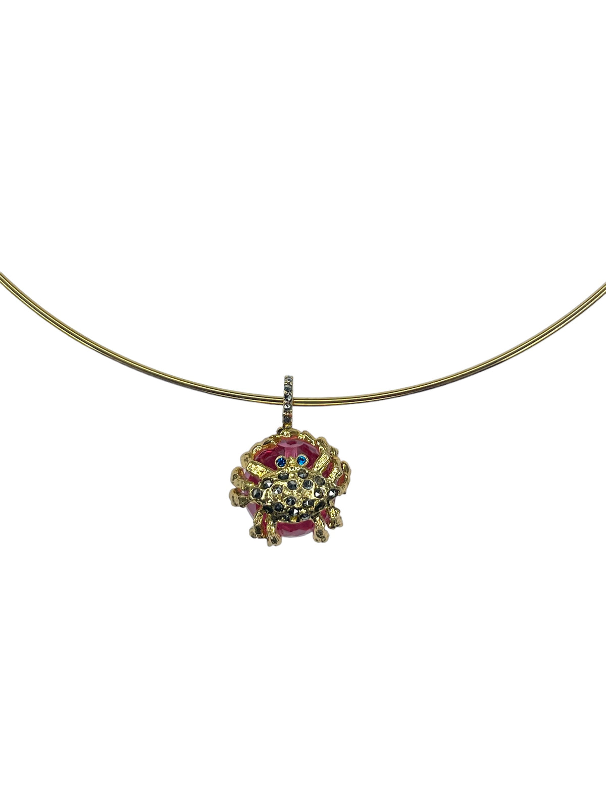COLLAR RIGIDO CANGREJO GOLD de Joyería Regina Castillo