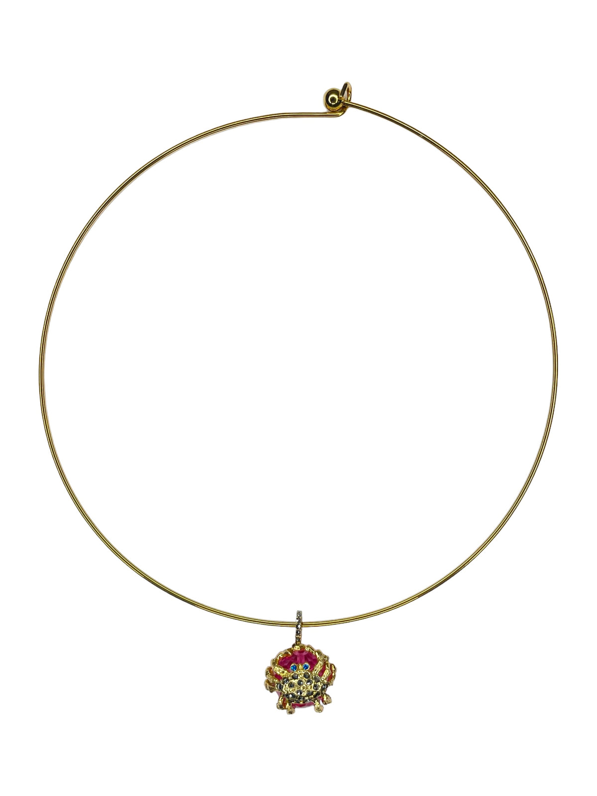 COLLAR RIGIDO CANGREJO GOLD de Joyería Regina Castillo