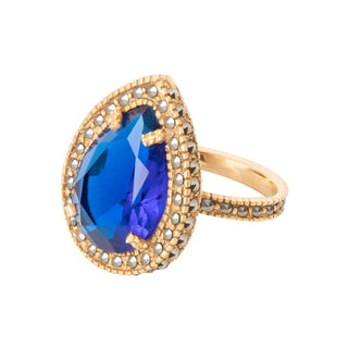 Anillo Jan II de Plata (Azul Rey) Anillos de Joyería Regina Castillo