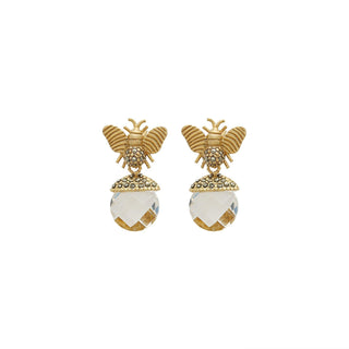 Arete Abeja II + Drop Fut II de plata desmontables Arete + Drop de Joyería Regina Castillo