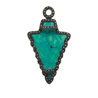Dije arrow turquesa Dijes y Broches de Joyería Regina Castillo