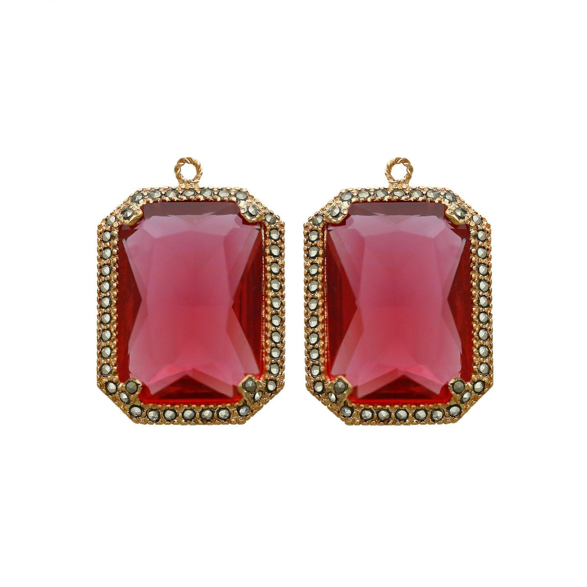 Drop baguette clásico dorado Drops de Joyería Regina Castillo