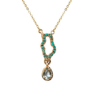 Cadena Green Amoeba Gold Collares de Joyería Regina Castillo