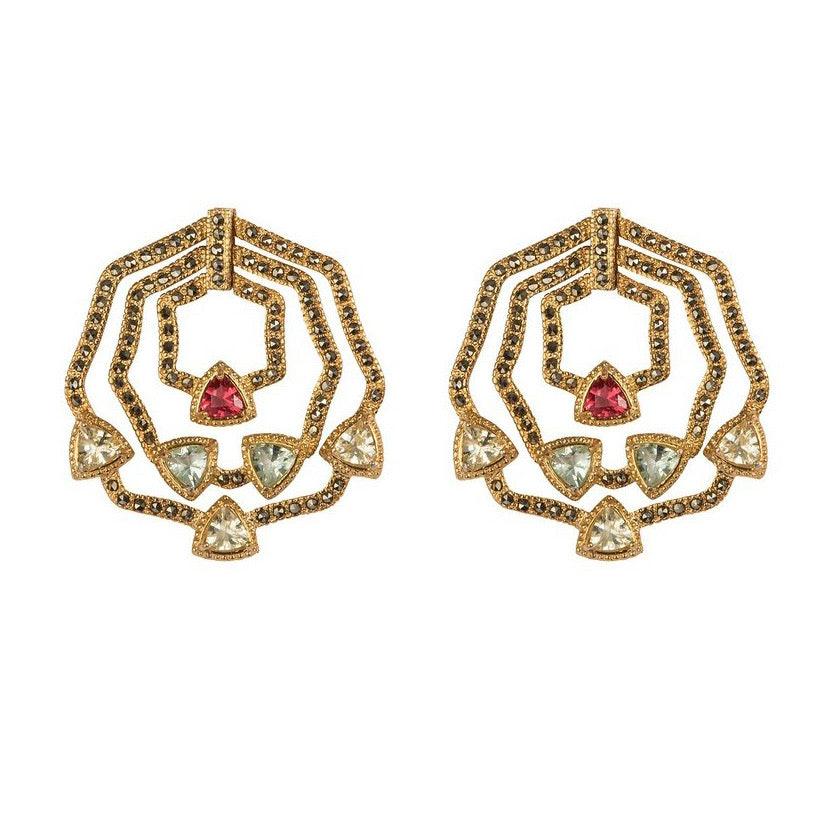 Arete Colmena (no desmontable) Aretes de Joyería Regina Castillo