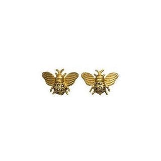 Arete Abeja Dorado Personalizable - Mediana Arete Base de Joyería Regina Castillo