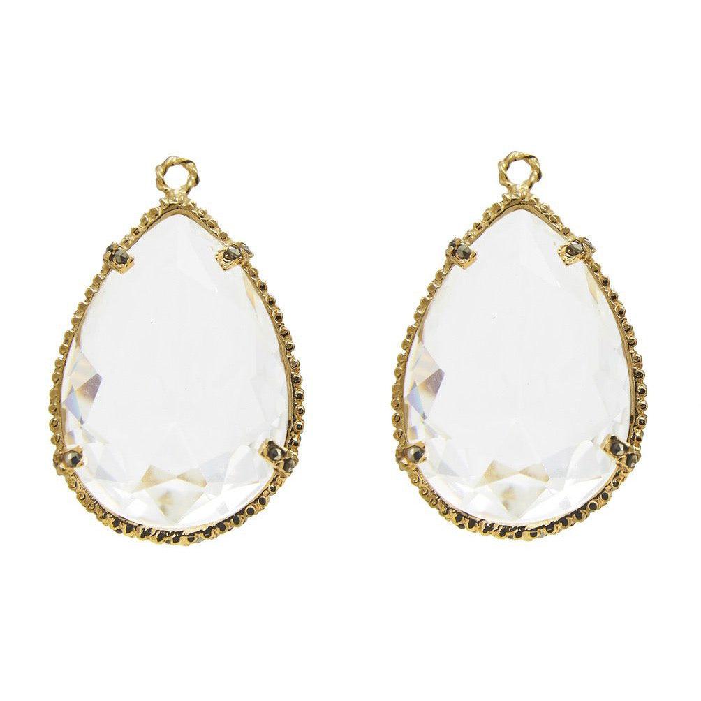 Drop clásico chico con baño de oro Drops de Joyería Regina Castillo
