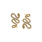 Arete Vibora Espiral Gold