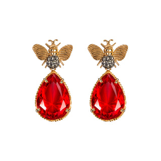 Arete Bee Mix+ Drop Clasico Gold