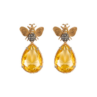 Arete Bee Mix+ Drop Clasico Gold