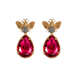 Arete Bee Mix+ Drop Clasico Gold