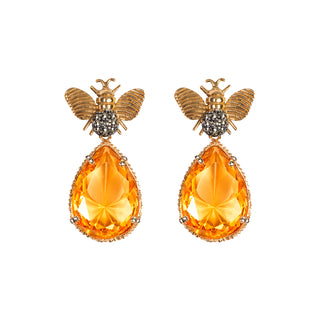 Arete Bee Mix+ Drop Clasico Gold