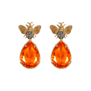 Arete Bee Mix+ Drop Clasico Gold