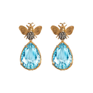 Arete Bee Mix+ Drop Clasico Gold