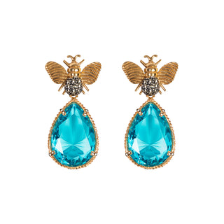Arete Bee Mix+ Drop Clasico Gold