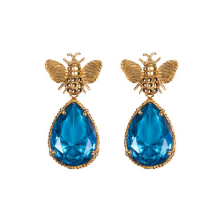 Arete Bee + Drop Clasico Gold