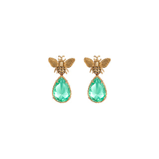 Arete Bee + Drop Clasico Gold