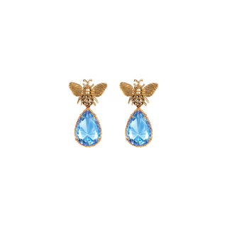 Arete Bee + Drop Clasico Gold