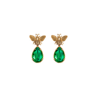 Arete Bee + Drop Clasico Gold