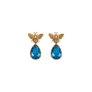 Arete Bee + Drop Clasico Gold