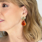 Arete bugs abeja naranja Aretes con Drop (No desmontable) de Joyería Regina Castillo