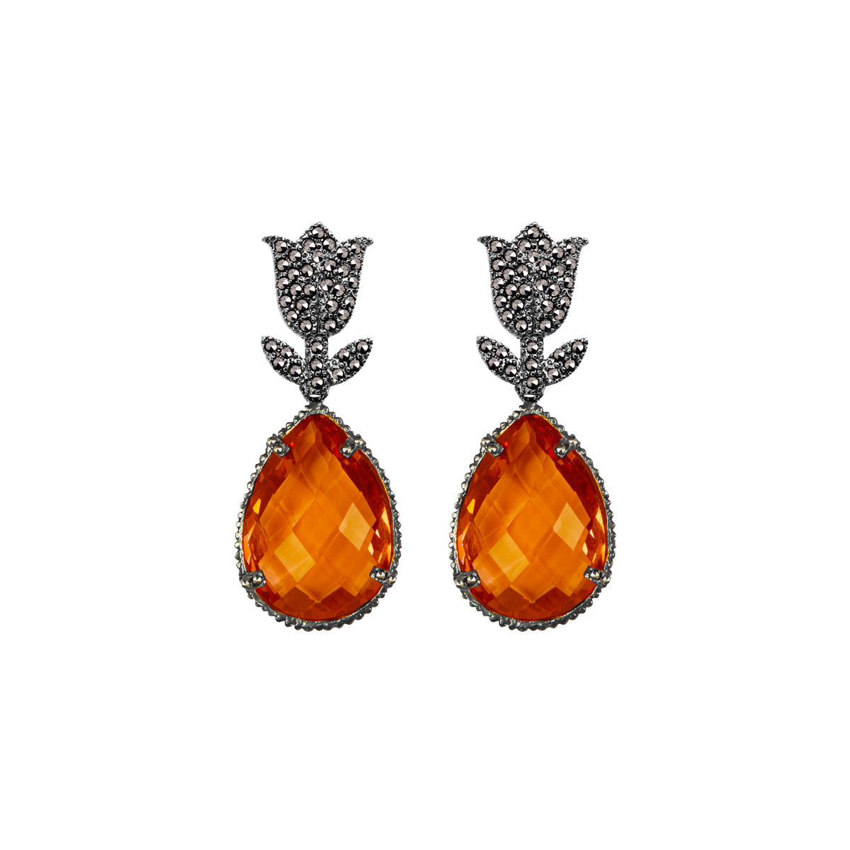 COMBO Tulip Pav Drop Clásico chico, Drop Lumiere y Drop Citrina (LIMITED) Arete + Drop de Joyería Regina Castillo
