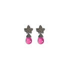 COMBO Hoja Pav Drop clásico chico morado y azul y Drop hatty rosa (LIMITED) Arete + Drop de Joyería Regina Castillo