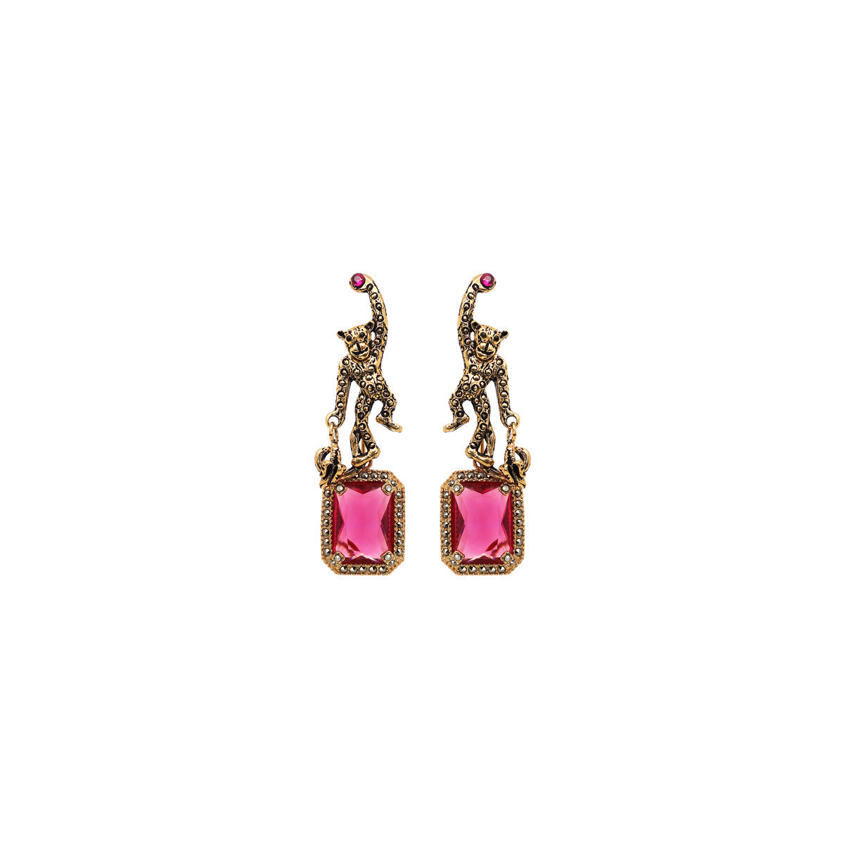 COMBO CHANGO CON DROP ABANICO, BAGUETTE. AGATA AZUL Y BRIOLETTE GOLD Arete + Drop de Joyería Regina Castillo