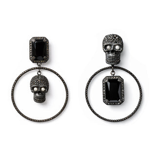 ARETES ARRACADA SKULL PAV