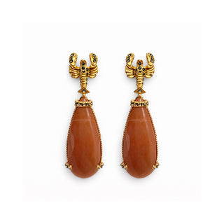 ARETES LANGOSTA MOONSTONE