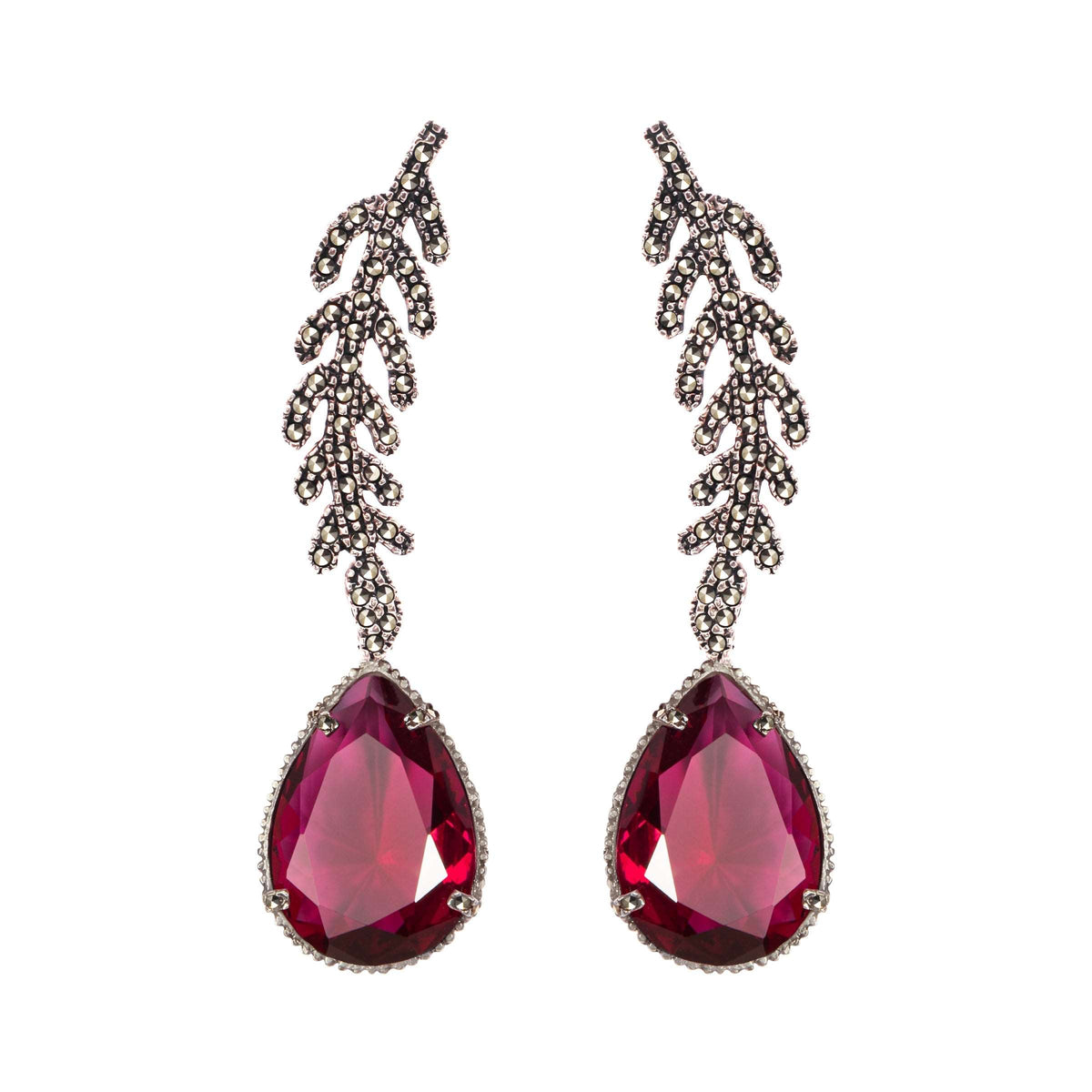 Arete Ramas Clásico + Drop Clasico Betamina Arete + Drop de Joyería Regina Castillo