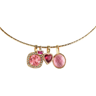 Collar Rígido Corazón Rosa