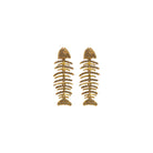 ARETE ESQUELETON GOLD Aretes de Joyería Regina Castillo