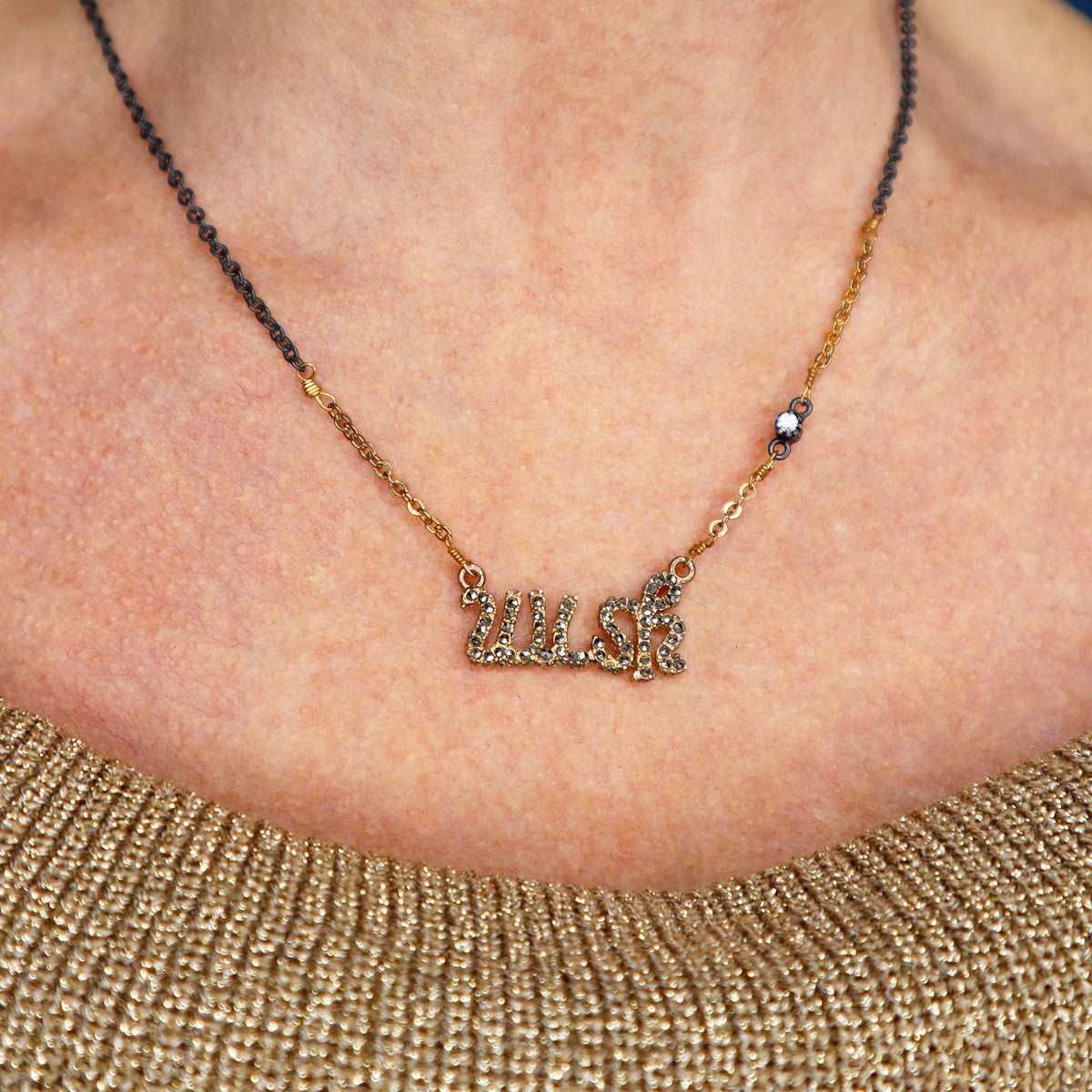 CADENAS FRASES Collares de Joyería Regina Castillo