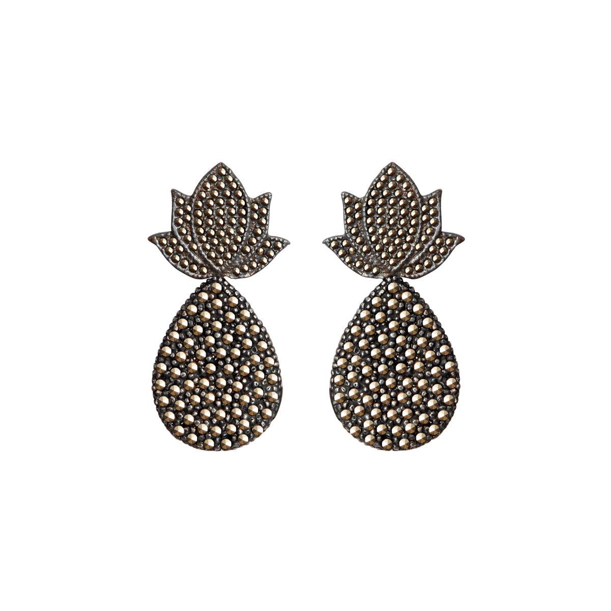 Arete Maguey  + Drop Lágrima Deluxe Arete + Drop de Joyería Regina Castillo