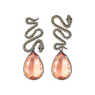 Arete Víbora Espirale + Drop Clásico I Arete + Drop de Joyería Regina Castillo