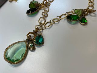 Green Beehive Necklace