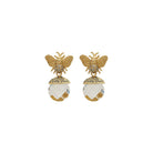 Arete Abeja II + Drop Fut II de plata desmontables Arete + Drop de Joyería Regina Castillo