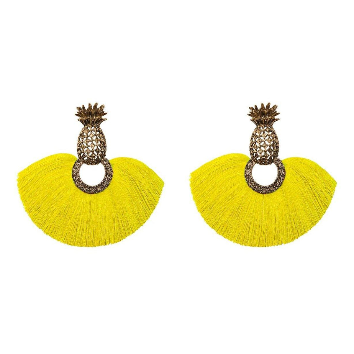 Arete bugs Piña Aretes con Drop (No desmontable) de Joyería Regina Castillo