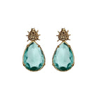 Arete bugs catarina aqua Aretes con Drop (No desmontable) de Joyería Regina Castillo
