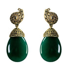 Arete caracol siphon gold + Drop hatty gold desmontable Arete + Drop de Joyería Regina Castillo