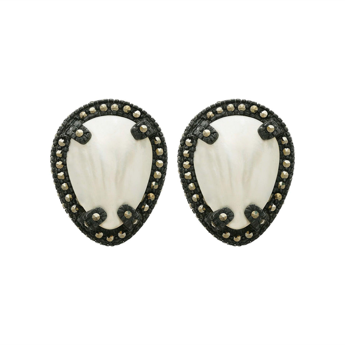 Arete mop de plata desmontable Arete Base de Joyería Regina Castillo