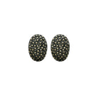 Arete oval amartillado Aretes de Joyería Regina Castillo